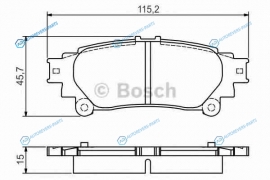 0 986 495 174 Колодки тормозные дисковые | зад
