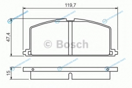 0 986 468 701 Колодки тормозные дисковые | перед