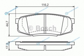 0 986 494 380 Колодки тормозные дисковые | зад