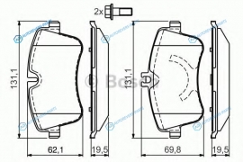 0 986 424 517 Колодки тормозные дисковые | перед