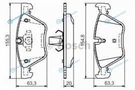 0 986 494 118 Колодки тормозные дисковые | перед