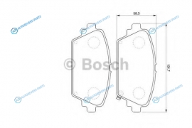 0 986 424 663 Колодки тормозные дисковые | перед