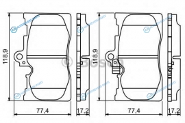 0 986 494 252 Колодки тормозные дисковые | перед