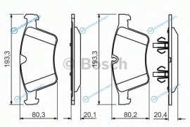 0 986 494 427 Колодки тормозные дисковые | перед