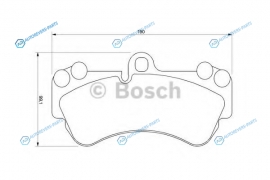 0 986 424 740 Колодки тормозные дисковые | перед