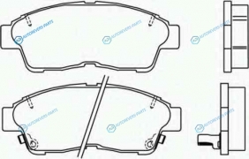 P 83 034 Колодки тормозные дисковые | перед
