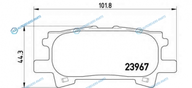 P 83 068 Колодки тормозные дисковые | зад