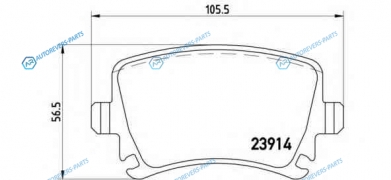 P 85 073 Колодки тормозные дисковые | зад