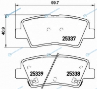 P 30 067 Колодки тормозные дисковые | зад