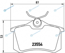 P 85 020 Колодки тормозные дисковые | зад