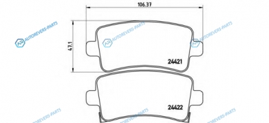P 59 060 Колодки тормозные дисковые | зад