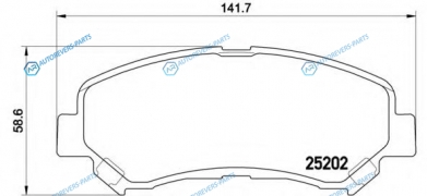 P 79 028 Колодки тормозные дисковые | перед