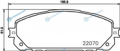 P 37 021 Колодки тормозные дисковые | перед