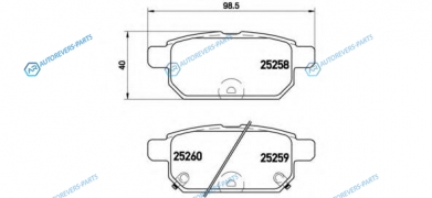 P 79 029 Колодки тормозные дисковые | зад