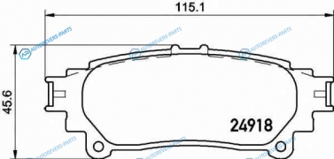 P 83 152 Колодки тормозные дисковые | зад