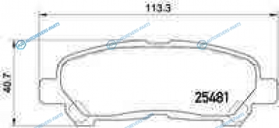 P 83 138 Колодки тормозные дисковые | зад