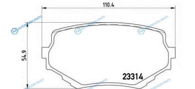 P 79 009 Колодки тормозные дисковые | перед