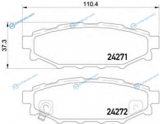 P 78 020 Колодки тормозные дисковые | зад