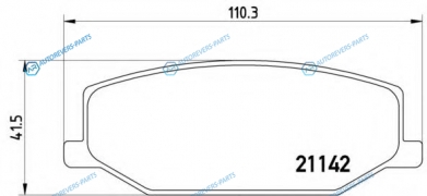 P 79 001 Колодки тормозные дисковые | перед