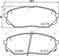 P 30 086 Колодки тормозные дисковые | перед