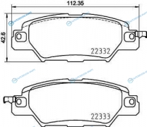 P 49 053 Колодки тормозные дисковые | зад