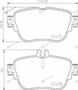 P 50 136 Колодки тормозные дисковые | зад
