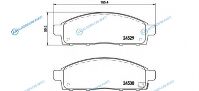 P 54 038 Колодки тормозные дисковые | перед