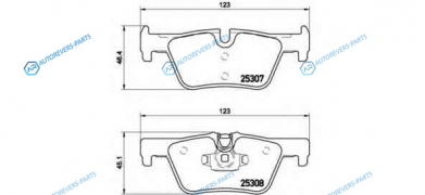 P 06 071 Колодки тормозные дисковые | зад