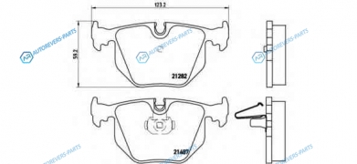 P 06 020 Колодки тормозные дисковые | зад