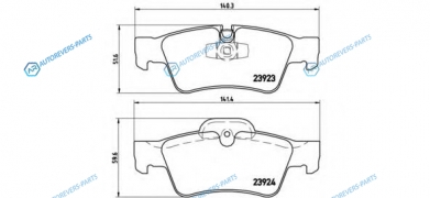 P 50 064 Колодки тормозные дисковые | зад