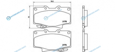 P 83 025 Колодки тормозные дисковые | перед