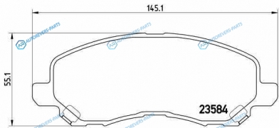 P 54 030 Колодки тормозные дисковые | перед