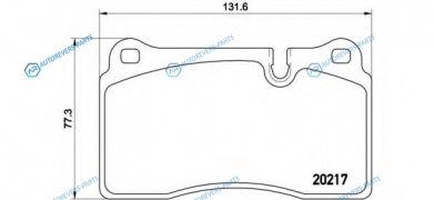 P 44 018 Колодки тормозные дисковые | перед
