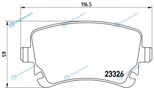 P 85 076 Колодки тормозные дисковые | зад
