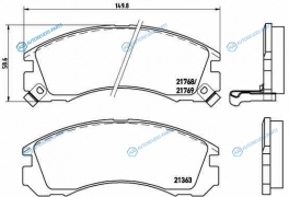 P 54 017 Колодки тормозные дисковые | перед