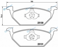P 85 041 Колодки тормозные дисковые | перед