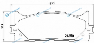 P 83 117 Колодки тормозные дисковые | перед