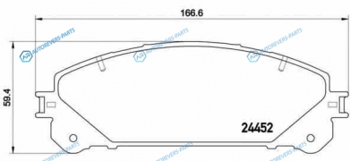 P 83 145 Колодки тормозные дисковые | перед