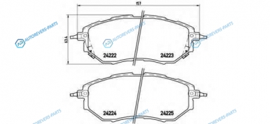 P 78 017 Колодки тормозные дисковые | перед
