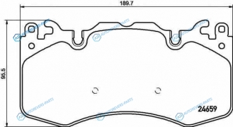 P 44 023 Колодки тормозные дисковые | перед