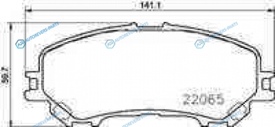 P 56 100 Колодки тормозные дисковые | перед