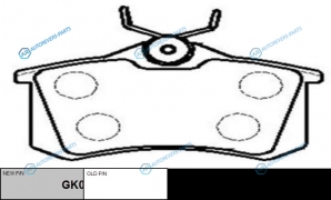 CKN-51  GK0766 Колодки тормозные дисковые | зад
