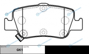 CKT-176  GK1189 Колодки тормозные дисковые | зад