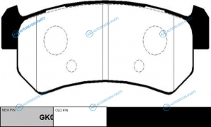 CKKD-14  GK0442 Колодки тормозные дисковые | зад