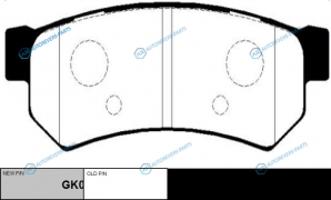 CKKD-20  GK0448 Колодки тормозные дисковые | зад