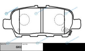 CKN-140  GK0855 Колодки тормозные дисковые | зад