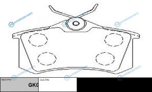 CKRN-12  GK0920 Колодки тормозные дисковые | зад