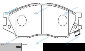 CKN-70  GK0785 Колодки тормозные дисковые | перед