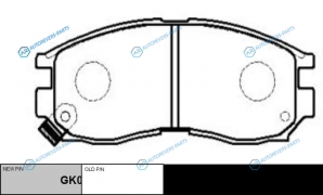 CKM-7  GK0575 Колодки тормозные дисковые | перед