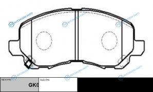 CKM-11  GK0579 Колодки тормозные дисковые | перед